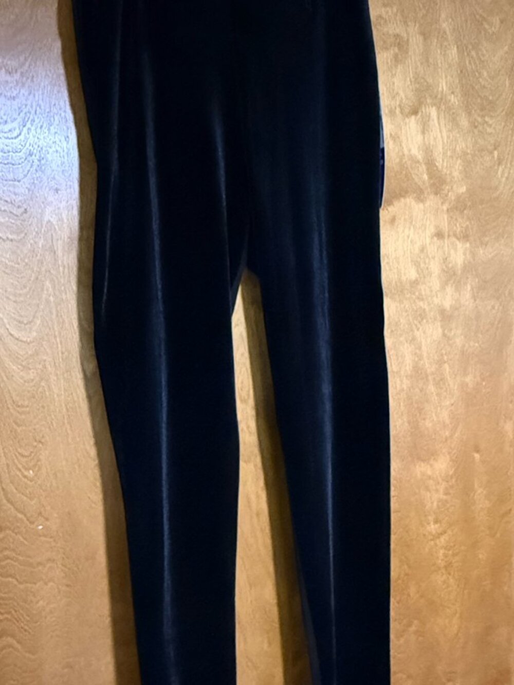 NWT Nygård Slims Black Velvet High Waist Leggings | Size M (10-12)